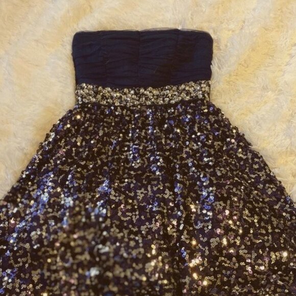 Sequin Mini Homecoming Dress - Picture 1 of 3